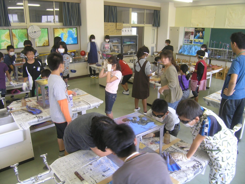 東台福浦小学校「火山学習」